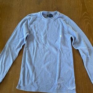 Mens Light Blue Polo Thermal